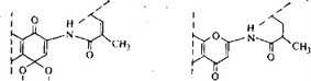 Рис. 6.26. Рифамицин О и рифамицин G (часть структуры; остальная часть молекулы такая же, как у рифамицина В).