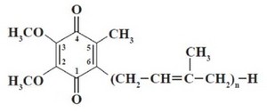 Рис. 28. Химическая структура витамина Q.