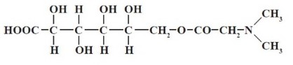 Рис. 33. Химическая структура пангамовой кислоты.