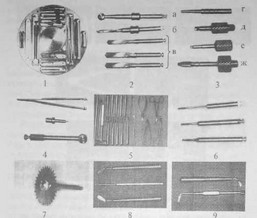Рис. 43 Стандартный набор инструментов для двухэтапной имплантации